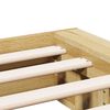 vidaXL Bed Frame without Mattress 135x190 cm Solid Wood Oak