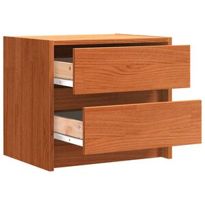 vidaXL Bedside Tables Wax Brown 40 x 30.5 x 35.5 cm Pine Wood