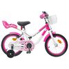 vidaXL Kids Bike with Training Wheels 12 Inches for 2-4 Years Old Pink