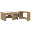 vidaXL Kids'High Bed Frame with Desk 2 pcs Artisan Oak