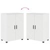 vidaXL Bathroom Furniture Set with Drawer 4 pcs High Gloss White