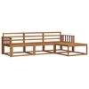 vidaXL Outdoor Sofa Set 4 pcs Natural Solid Acacia Wood