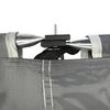 Bo-Camp Windbreak with Top Beams Caira 500x140 cm Grey