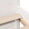 vidaXL Bookcase Bed without Mattress White 120x200cm Solid Wood Pine