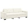 vidaXL Sofa 180cm Cream Poly velvet