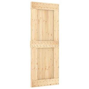vidaXL Sliding Door NARVIK Natural and Black 80 x 210 cm (152.5 cm)