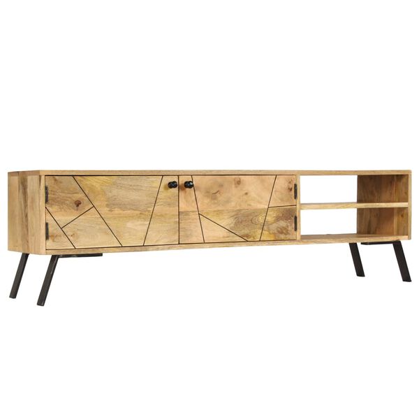 vidaXL TV Cabinet Solid Mango Wood 140x30x40 cm