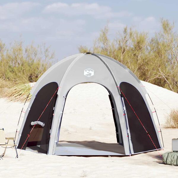 vidaXL Pool Tent with Roof Grey 366 x 305 x 231 cm Polyester