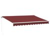 vidaXL Manual Retractable Awning Burgundy 350x250 cm