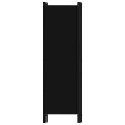 vidaXL 4-Panel Room Divider Black 200x180 cm