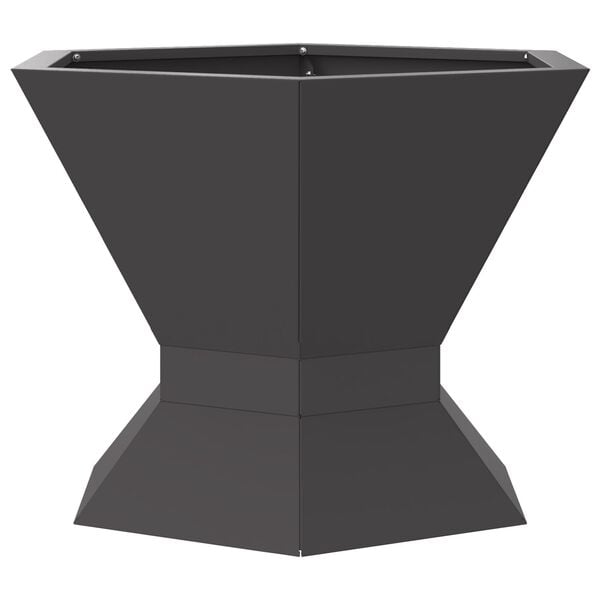 vidaXL Fire Pit Black 50 x 50 x 40 cm Steel