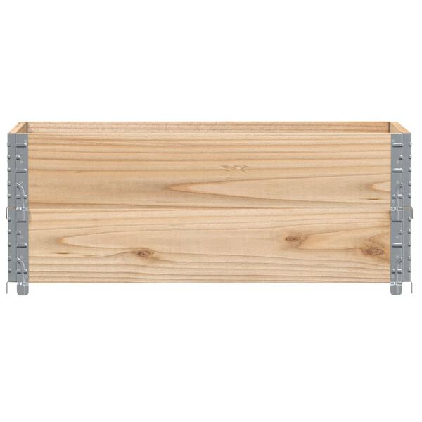 vidaXL Pallet Collars 2 pcs 100x50 cm Solid Wood Pine