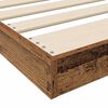 vidaXL Floor Bed Frame Old Wood 90 x 200 cm Engineered Wood