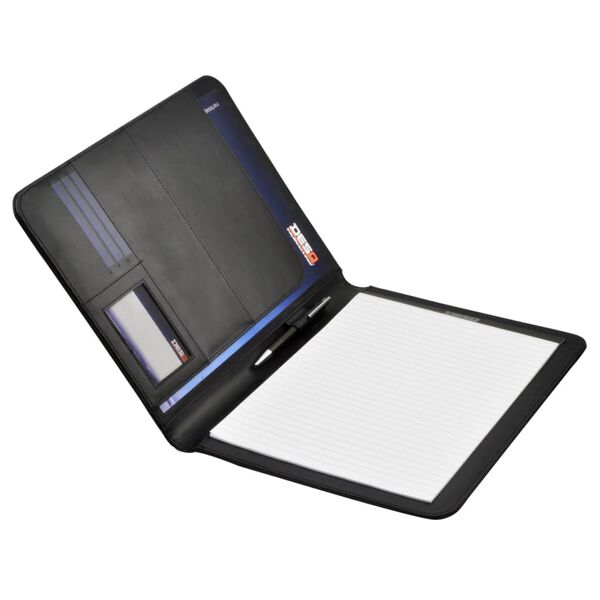 DESQ A4 Conference Folder with Notepad Black