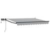 vidaXL Manual Retractable Awning with LEDs 3.5 x 2 m