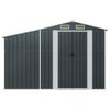 vidaXL Garden Shed Anthracite 277x93x179 cm Galvanised Steel