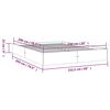 vidaXL Bed Frame without Mattress Solid Wood 150x200 cm King Size King Size