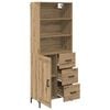 vidaXL Highboard Artisan Oak 69.5 x 34 x 180 cm Engineered Wood