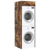 vidaXL Wash Machine Cabinet with Storage Smoked Oak 67.5 x 68 x 200 cm