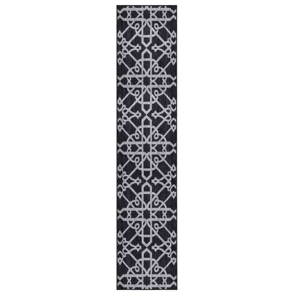 vidaXL Carpet Runner Black 80x400 cm