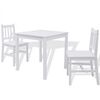 vidaXL Dining Table And Chair | White | Pinewood | Small | Durable