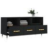 vidaXL TV Cabinet Black 102x36x50 cm Engineered Wood