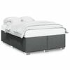 vidaXL Bed Frame without Mattress Dark Grey&nbsp;Double Fabric