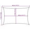 vidaXL Sunshade Sail 160 g/m&sup2; Cream 3x4 m HDPE