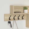 vidaXL Wall-Mounted Coat Rack with Shelf Sonoma Oak 100 x 12 x 43.5 cm