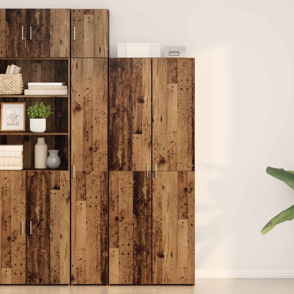 vidaXL Highboard Old wood 70 x 42.5 x 185 cm Engineered wood