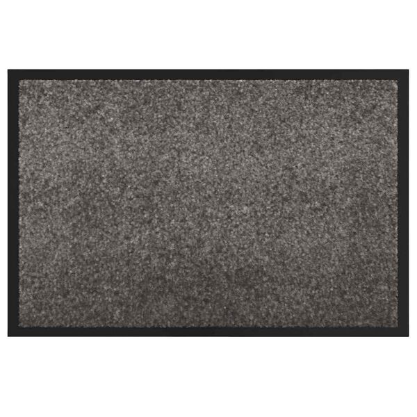 vidaXL Door Mat Light Grey 120 x 80 x 1.2 cm Teddy Fabric