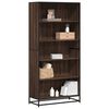 vidaXL Bookcase Brown Oak 80.5x35x170.5 cm Engineered Wood
