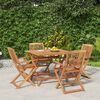 vidaXL 5 Piece Garden Dining Set Solid Wood Acacia