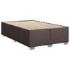 vidaXL Box Spring Bed with Mattress Dark Brown 120x190 cm Fabric