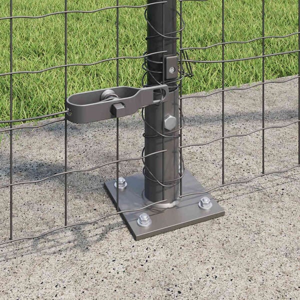 vidaXL Fence Post 26 pcs Grey 3.2 x 3.2 x 83.5 cm