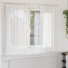 vidaXL Voile Curtains with Rod Pockets 2 pcs White