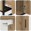 vidaXL Bathroom Furniture Set 3 pcs Artisan Oak Engineered Wood