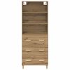 vidaXL Highboard Artisan Oak 69.5 x 32.5 x 180 cm Engineered Wood