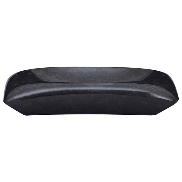 vidaXL Sink Black 50x35x10 cm Marble