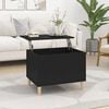 vidaXL Coffee Table Black 60x44,5x45 cm Engineered Wood