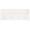 vidaXL Day Bed without Mattress White 75x190 cm Small Single Solid Wood Pine