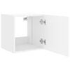 vidaXL TV Wall Cabinets with LED Lights 2 pcs White 40.5x35x40 cm