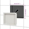 vidaXL Shower Niche Matt White 41x51x10 cm