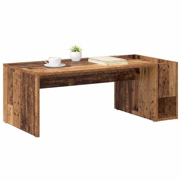 vidaXL Coffee Table Old Wood 101.5 x 50 x 37 cm Engineered Wood