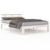 vidaXL Bed Frame without Mattress White 120x190cm Small Double