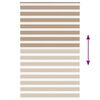 vidaXL Zebra Blind Sand Brown 140x230 cm Fabric Width 135.9 cm Polyester