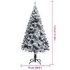 vidaXL Artificial Christmas Tree with 150 LEDs with Stand White 120 cm