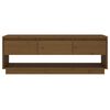 vidaXL TV Cabinet Honey Brown 110.5x34x40 cm Solid Wood Pine