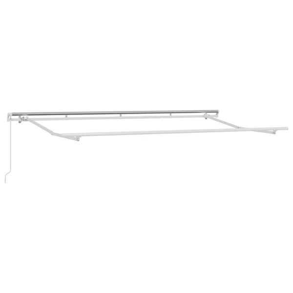 vidaXL Awning Frame White 4 x 2 m Metal