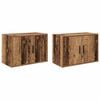 vidaXL Garage Wall Cabinets 2 pcs Old Wood Engineered Wood